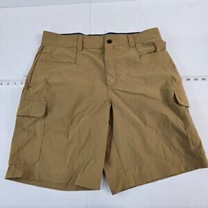 Orvis Men’s Nylon Cargo Shorts Size‎ 32 Khaki Stretch Utility Outdoor 6169